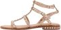 Ash Platte Sandalen met Gouden Studs Beige Dames - Thumbnail 13