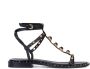 Ash Zwart en Goud Leren Feest Sandalen Black Dames - Thumbnail 1