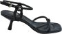 ASH Zwarte Geknoopte Hoge Hak Sandalen - Thumbnail 1