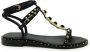 Ash Zwarte Leren Ballerina Sandalen Ss24 Black Dames - Thumbnail 1