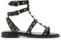 Ash Zwarte Leren Enkelband Sandalen Black Dames - Thumbnail 3