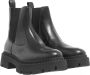 Ash Zwarte Leren Dameslaarzen met Oversized Rubberen Zool Black Dames - Thumbnail 5