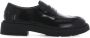 Ash Zwarte geborsteld leren loafer met lug zool Black Dames - Thumbnail 2