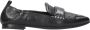 Ash Zwarte leren platte schoenen met franjes Black Dames - Thumbnail 6