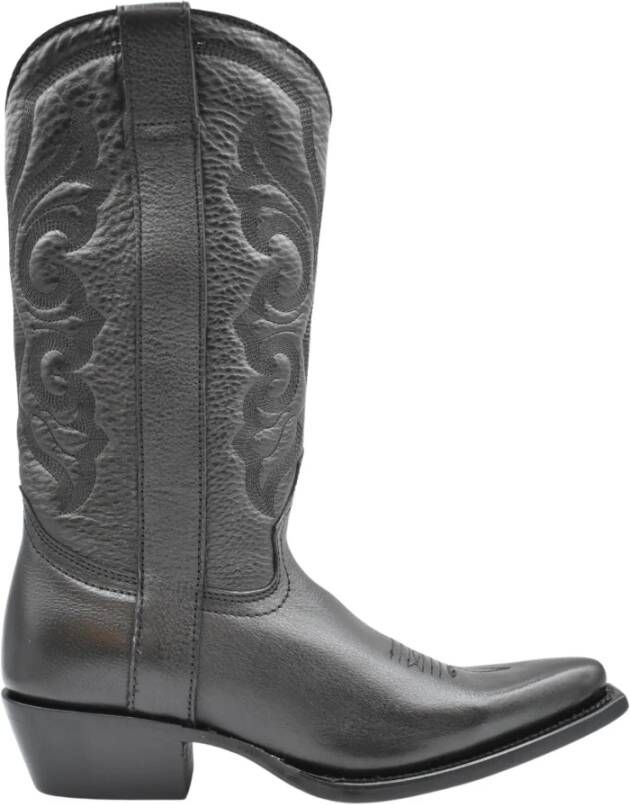 Ash Zwarte Leren Veterschoenen Black Dames