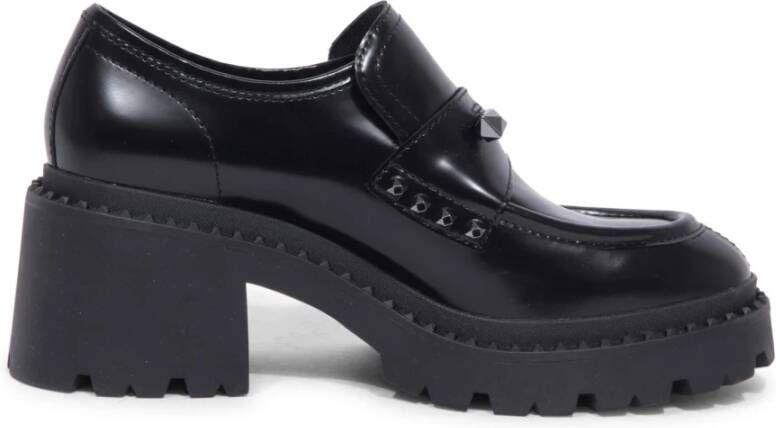 ASH Zwarte loafers met studs Nelson Jack