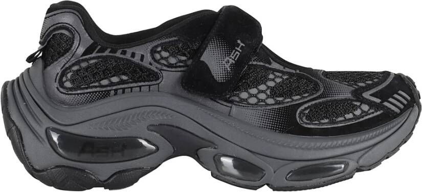 ASH Zwarte Suède Sneakers met Technische Stof