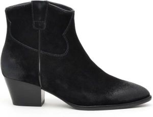 Ash Zwarte Suède Texano Houston Zwart Dames