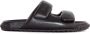ASH Zwarte Twist Leren Sandalen met Logo - Thumbnail 1
