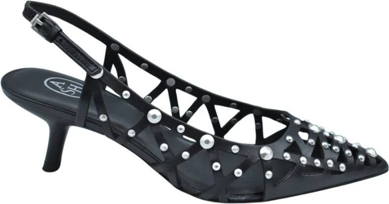 ASH Zwarte Veterschoenen voor Vrouwen