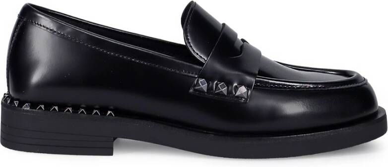Ash Zwarte Whisper Studs Platte Schoenen Black Dames
