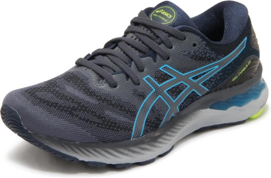 ASICS Sportschoenen Mannen donker grijs blauw zwart - Foto 3