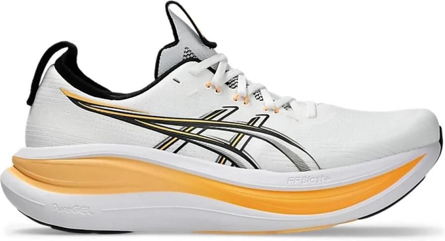 ASICS Gel-Nimbus 28 Hardloopschoenen wit oranje - Foto 4