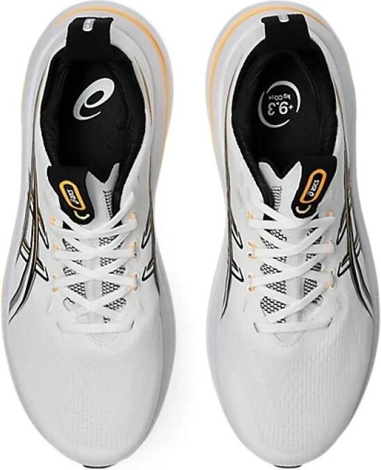 ASICS Gel-Nimbus 28 Hardloopschoenen wit oranje - Foto 8