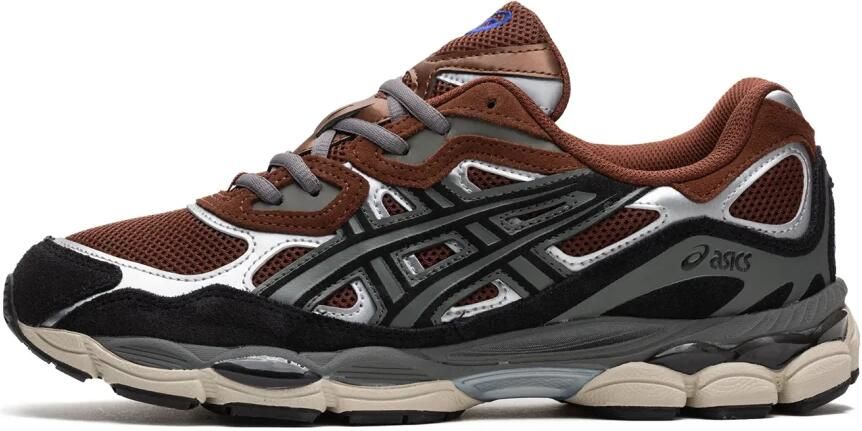 Asics GEL-NYC | Reddish Brown Black Bruin Leer Lage sneakers Unisex