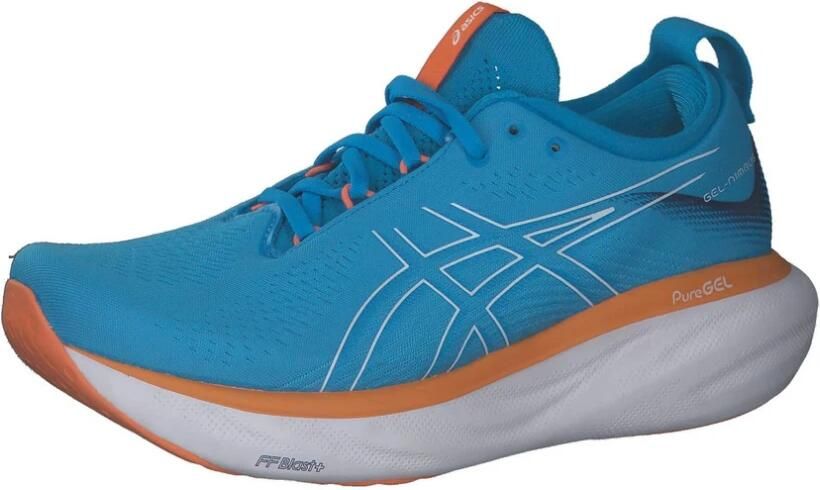 ASICS Gel-Nimb Hardloopschoenen Island Blue Sun Peach Heren - Foto 4