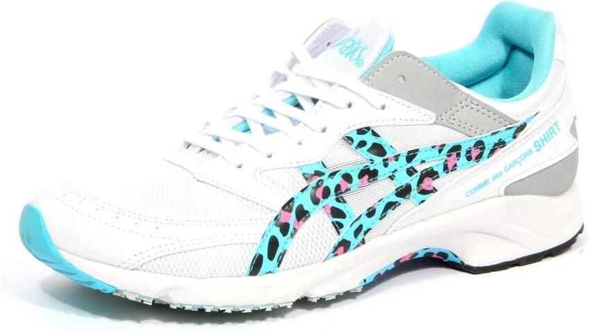 Comme des Garçons Mesh Sneakers met Multicolor Print White Heren - Foto 6
