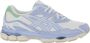 Asics Blauwe Mesh Leren Sneakers met Gel - Thumbnail 1