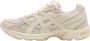 ASICS Tijger Gestreepte Mesh Sneakers Beige - Thumbnail 7