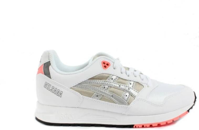 ASICS Dames Sneakers Wit Khaki Zilver White Dames