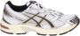 ASICS Gel Wit-Bruine Sneaker White Heren - Thumbnail 1