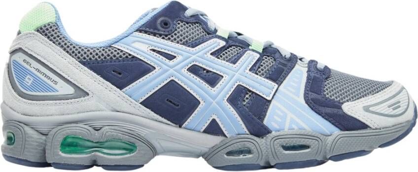 ASICS Mesh en Suede Gel-Nimbus 9 Sneakers Blue Dames