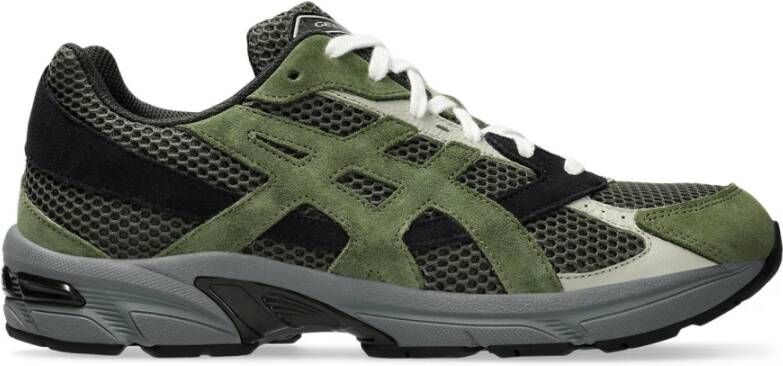 Asics Mesh Sneakers met Suede Overlays
