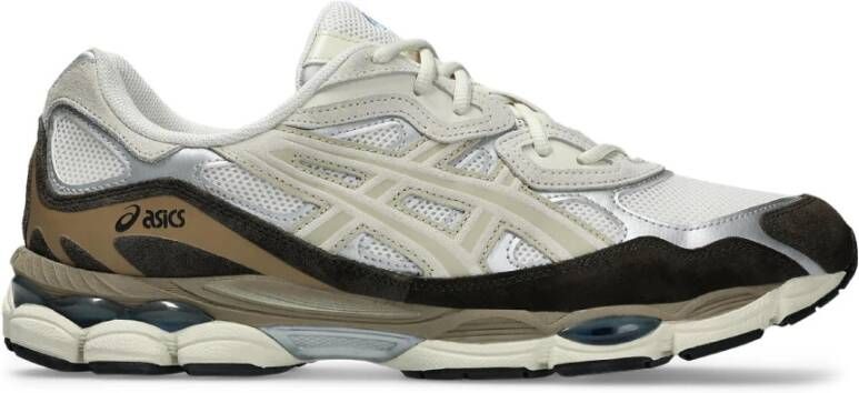 ASICS Moderne Leren Sneakers voor Mannen Beige Heren