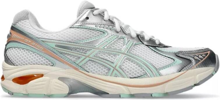 Asics Retro Mesh Hardloopschoen Wit Munt