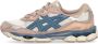 ASICS Retro Mesh Sneaker Cream Grey Floss Beige Dames - Thumbnail 6