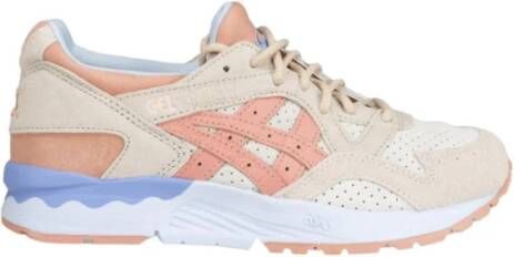 ASICS Roze Leren Sneakers Gel-Lyte V Beige Heren