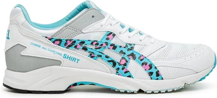 Comme des Garçons Mesh Sneakers met Multicolor Print White Heren