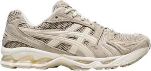 ASICS Casual Sneakers van Suède en Technische Stof Beige