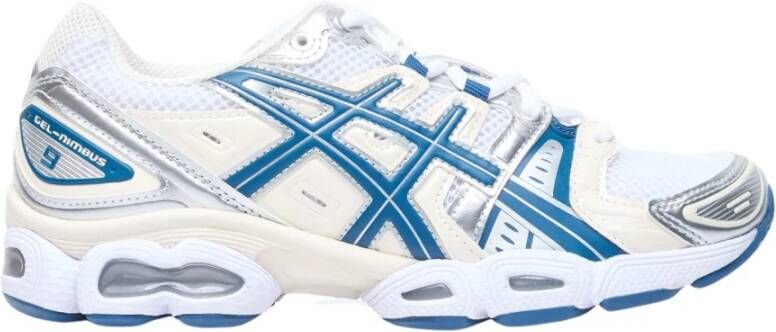 ASICS Witte Leren Sneakers met Yoke Design White Dames