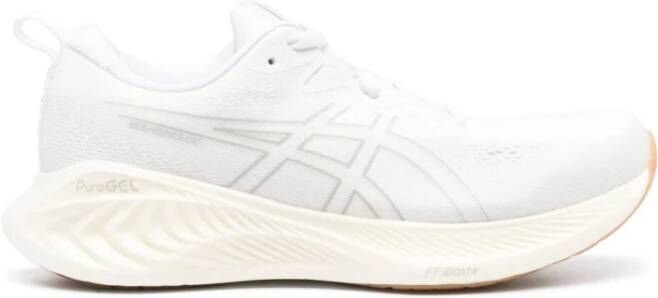 ASICS Witte Mesh Low-Top Sneakers White Heren