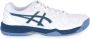 ASICS gel dedicate 7 clay tennisschoenen wit blauw heren - Thumbnail 1