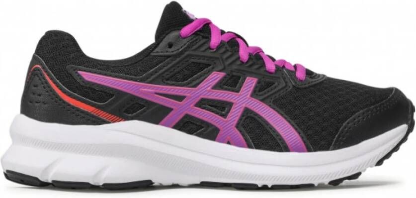 Asics jolt 3 gs hardloopschoenen zwart paars kinderen - Foto 3