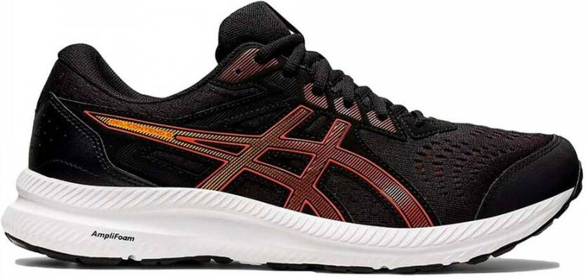 Asics gel-contend 8 hardloopschoenen zwart oranje heren - Foto 3