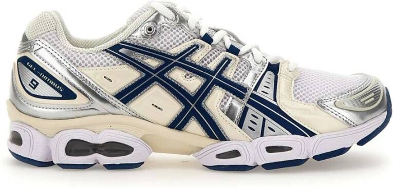 ASICS Witte Leren Sneakers met Yoke Design White Dames