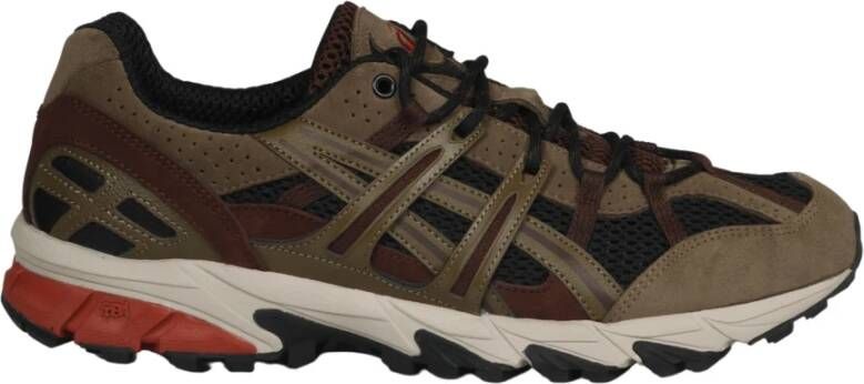 ASICS Trail-geïnspireerde sneakers van mesh en suède Zwart Heren