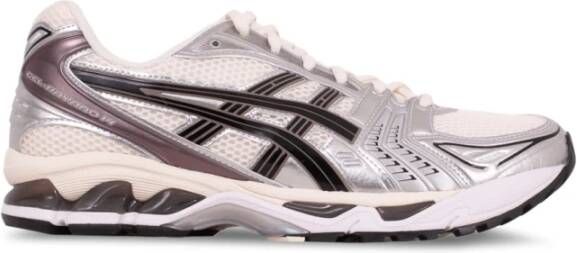 ASICS Witte Sneakers met Leren en Mesh Bovenwerk Wit Heren