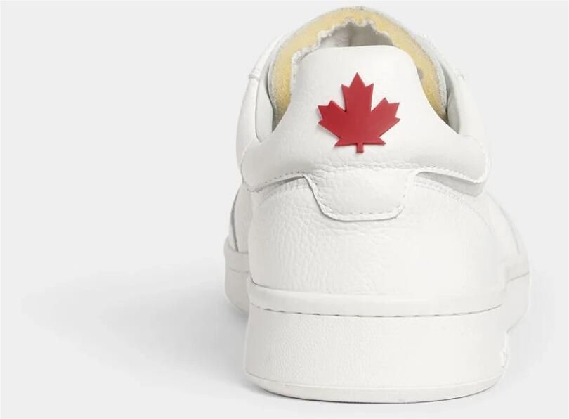 Dsquared2 Monogram Leren Platform Sneakers White Heren - Foto 2