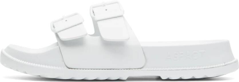 Aspact Witte Sandaal met Trendy Design White Heren