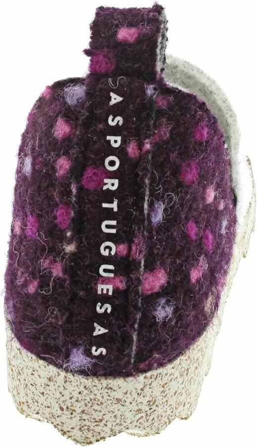 Asportuguesas Huisschoenen lichtgrijs lavendel cyclaam neonlila - Foto 5