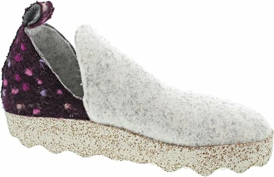 Asportuguesas Huisschoenen lichtgrijs lavendel cyclaam neonlila - Foto 4