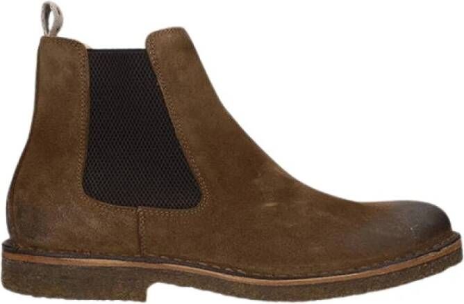 Astorflex Donker Khaki Enkellaarzen Brown Heren