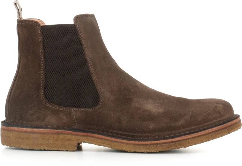 Astorflex Donkerbruine Suède Chelsea Schoenen Brown Heren