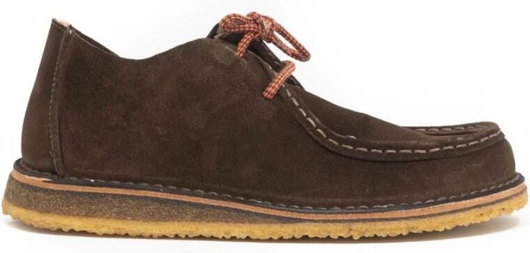 Astorflex Handgemaakte leren mocassin schoen Donker kastanje Brown Heren