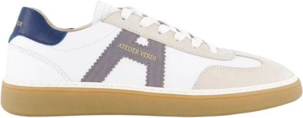 Atelier Verdi Heren Vico Sneaker Wit Grijs