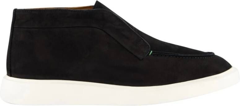 Atelier Verdi Nubuck Mid Loafer Black Heren